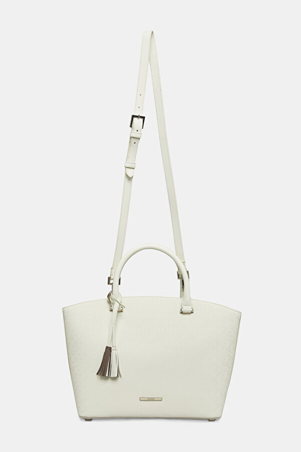 CREAM MONOGRAM BAG 2