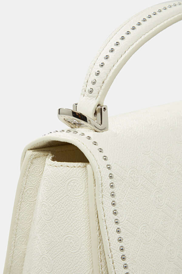CREAM MONOGRAM BAG 6