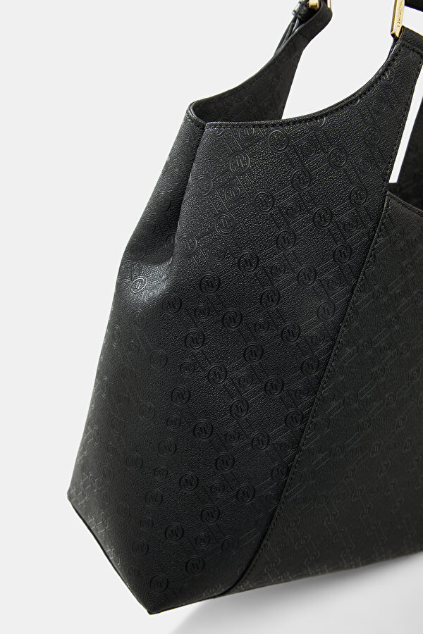 BLACK MONOGRAM BAG 7