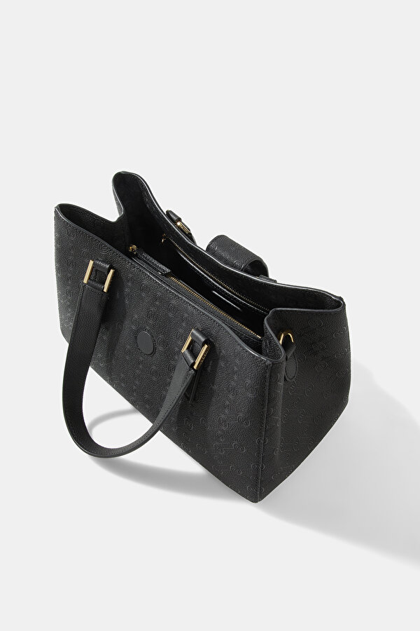 BLACK MONOGRAM BAG 7
