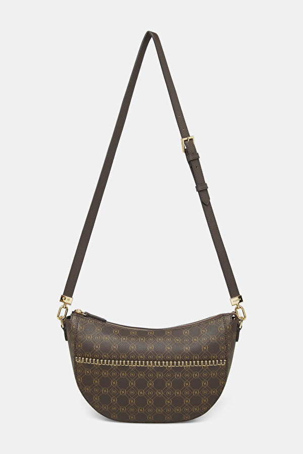 BEIGE MONOGRAM LEATHER BAG 2