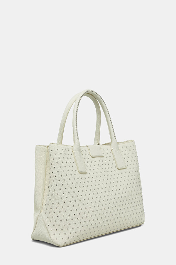 CREAM MONOGRAM BAG 2