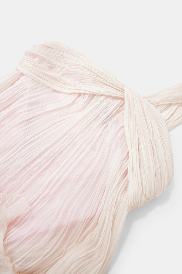 LIGHT PINK SLEEVELESS DRESS 12