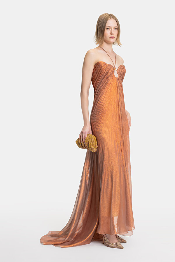 BRONZE SLEEVELESS DRESS