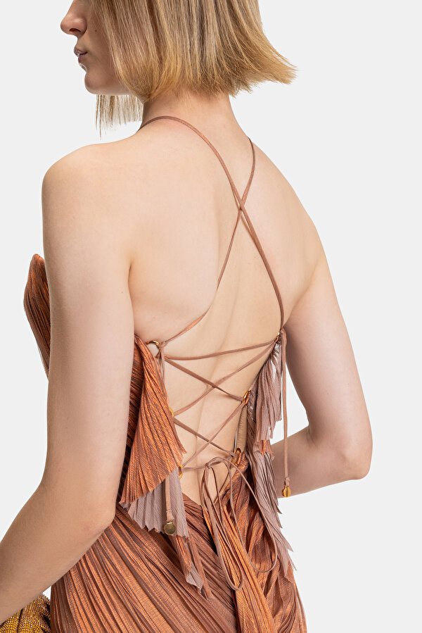 BRONZE SLEEVELESS DRESS 6