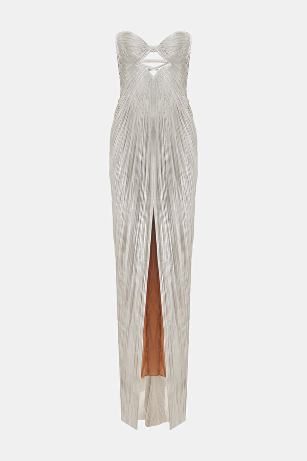 SILVER SLEEVELESS DRESS 7