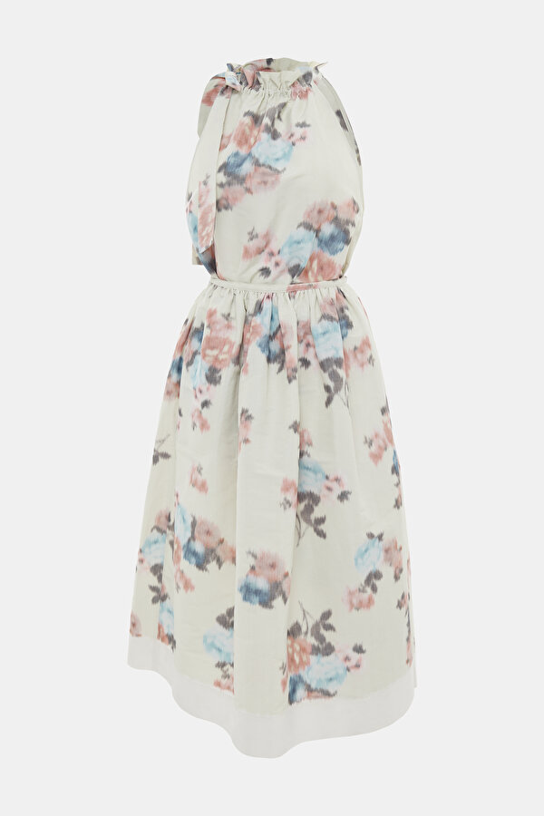 MULTICOLOR MIDI DRESS