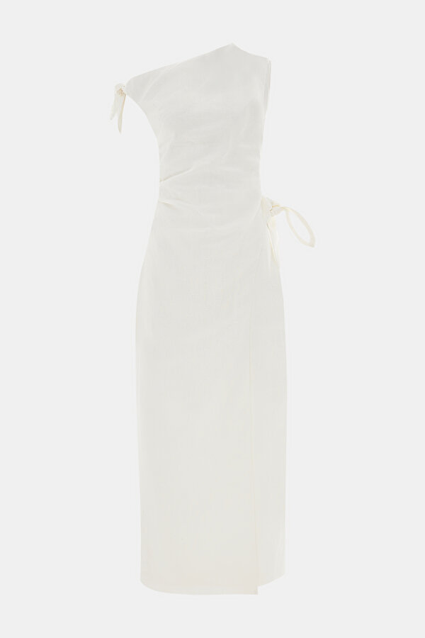 CREAM MAXİ DRESS