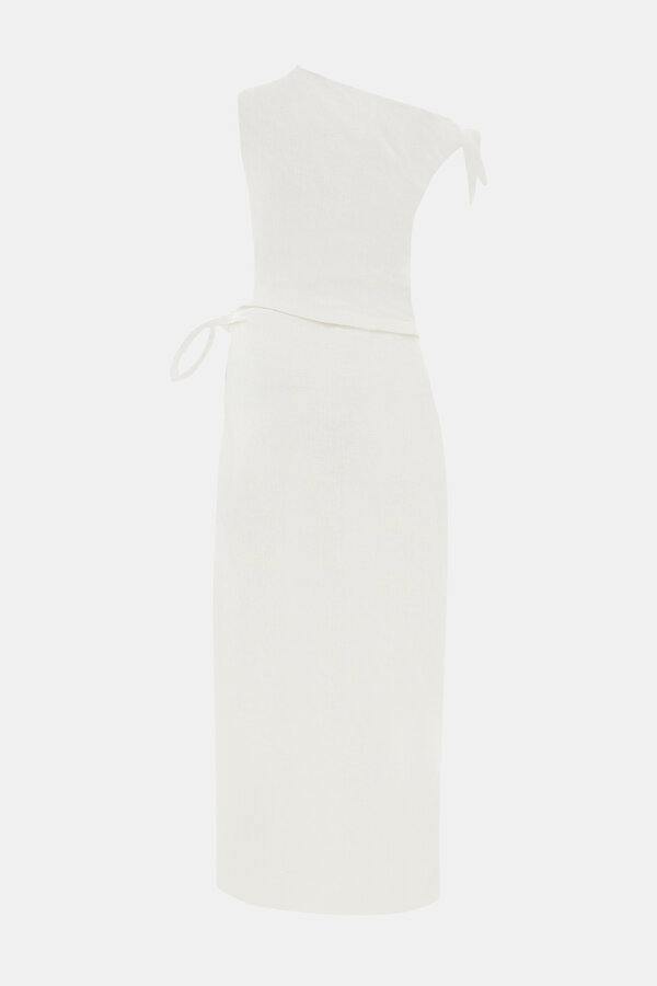 CREAM MAXİ DRESS 2