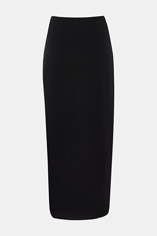 BLACK LINEN SKIRT 2