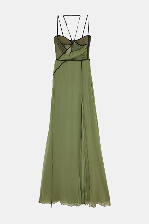 GREEN MAXİ DRESS