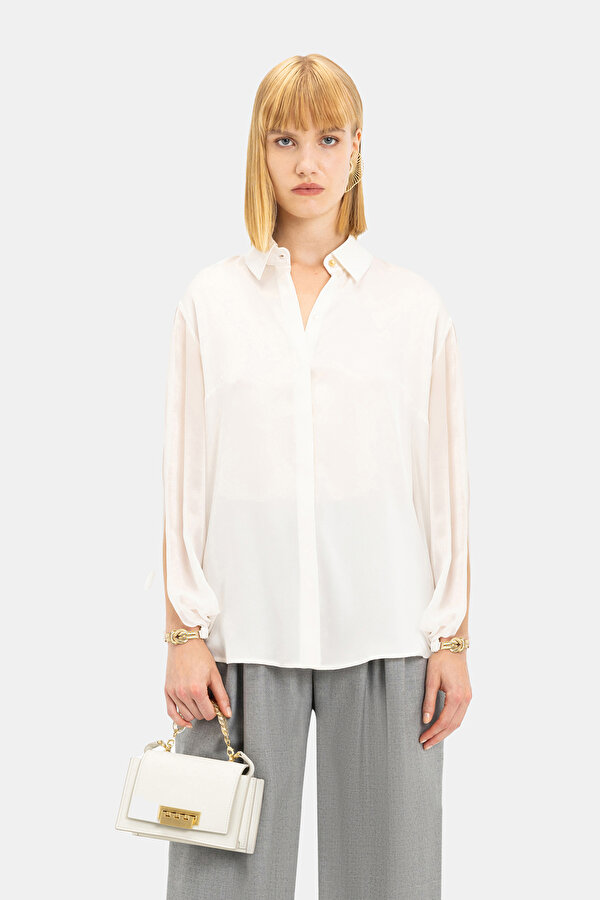 ECRU LONG SLEEVE SHIRT