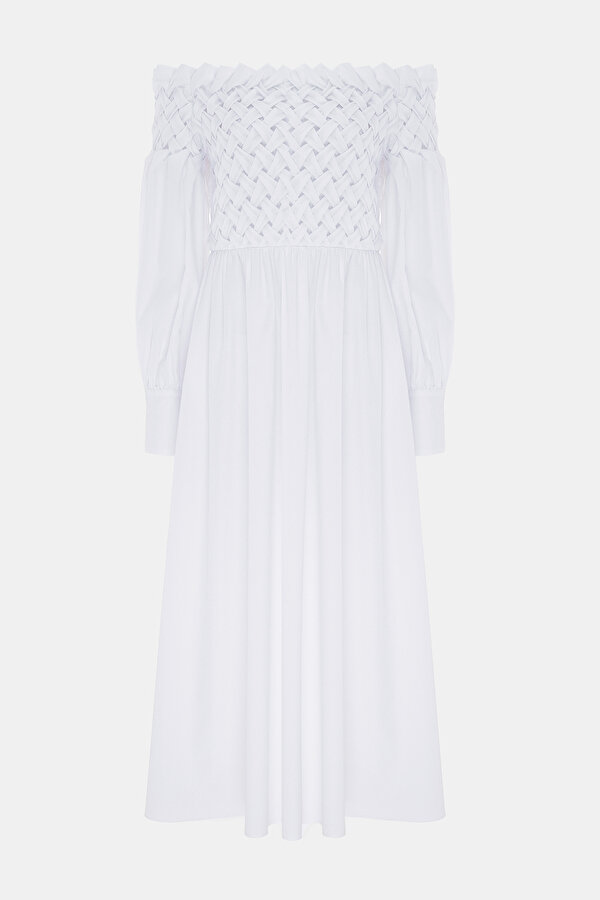 WHITE LONG SLEEVE DRESS 6