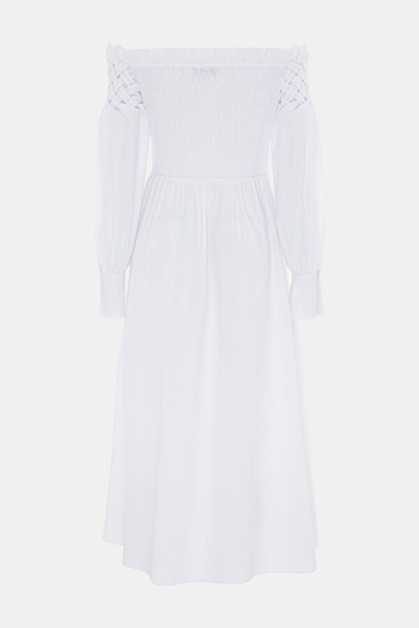WHITE LONG SLEEVE DRESS 7