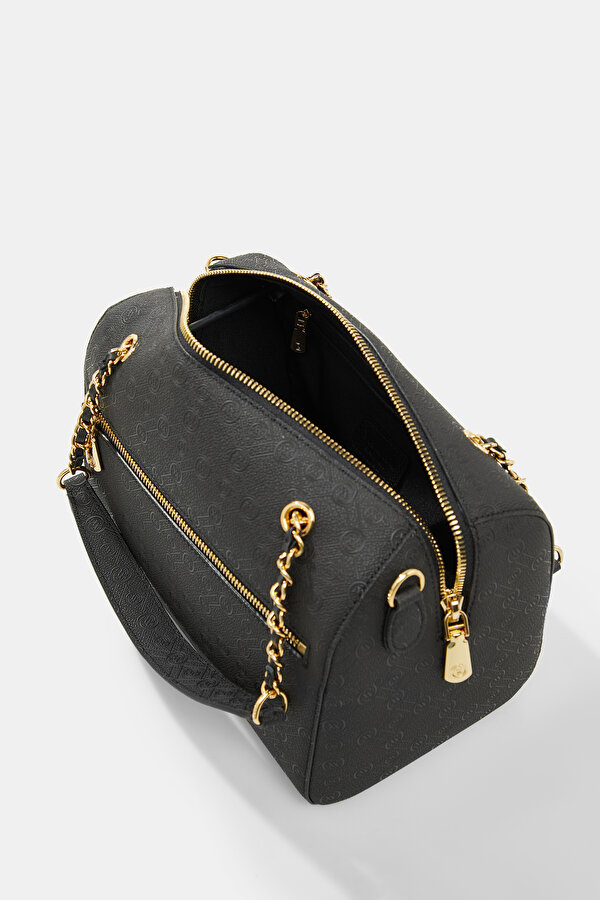 BLACK MONOGRAM BAG 7