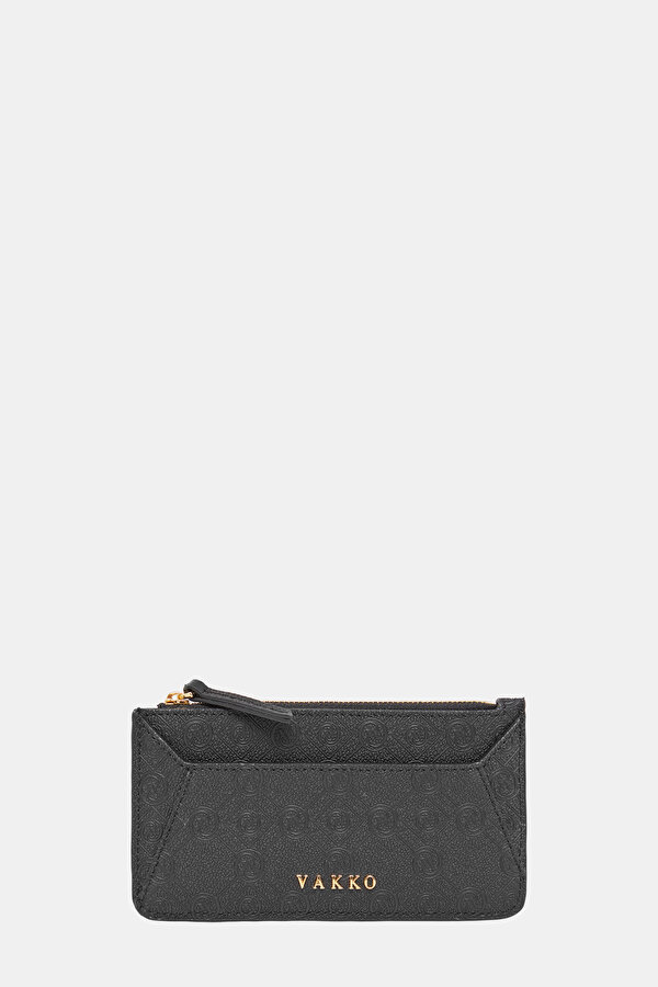 BLACK MONOGRAM WALLET