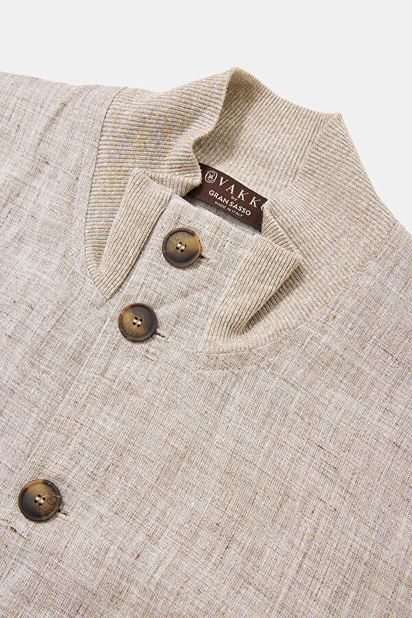 GREY LINEN COAT 6