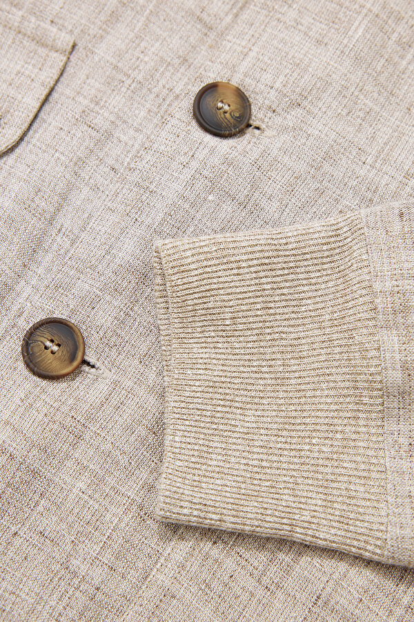 GREY LINEN COAT 7