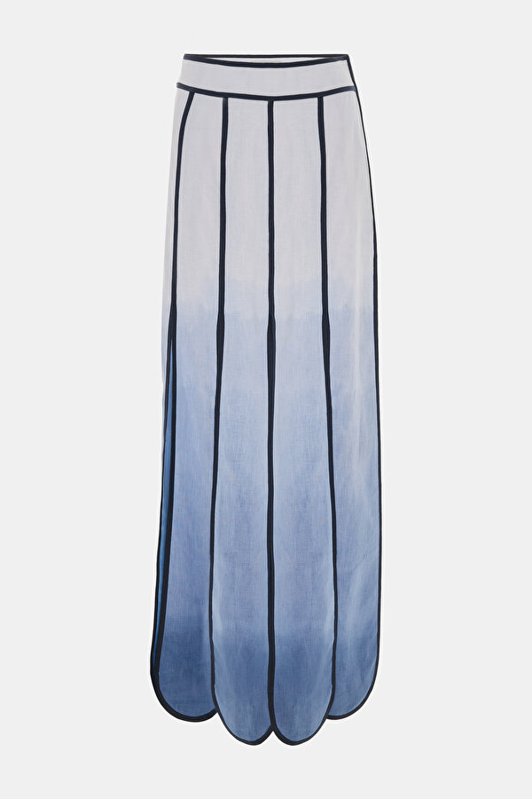 WHİTE LINEN SKIRT