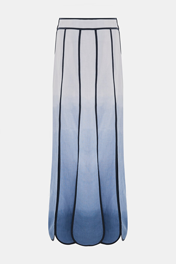 WHİTE LINEN SKIRT 2