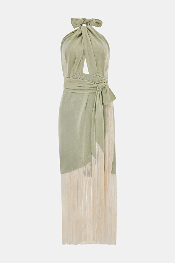 WHİTE MİDİ DRESS