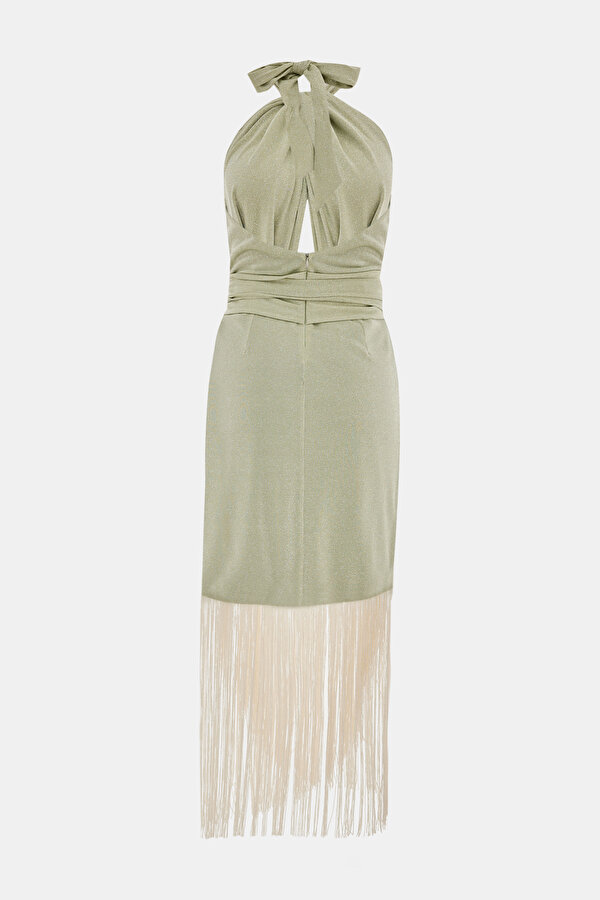 WHİTE MİDİ DRESS 2