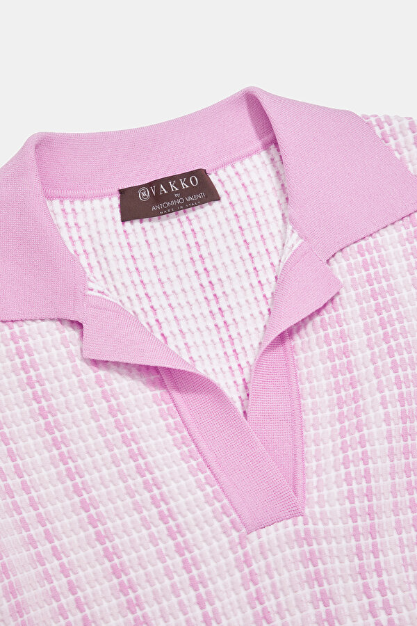PEMBE KISA KOLLU ELBİSE 7