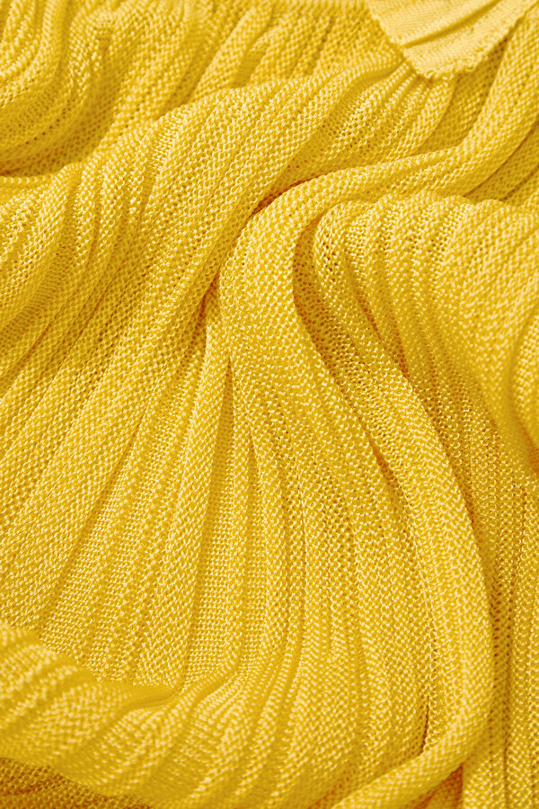 YELLOW SLEEVELESS DRESS 12