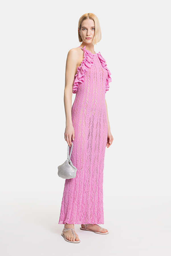 PINK SLEEVELESS DRESS