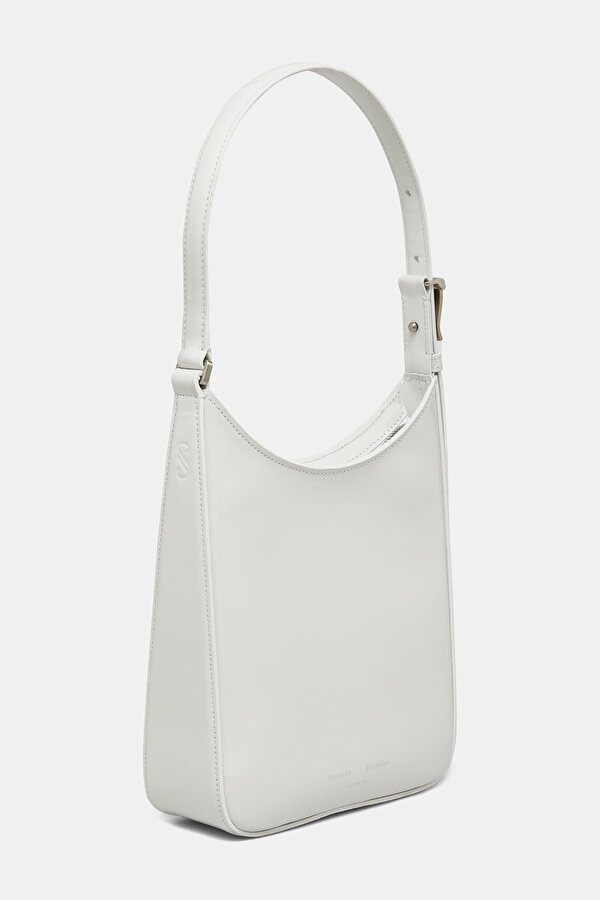 WHITE LEATHER BAG 2