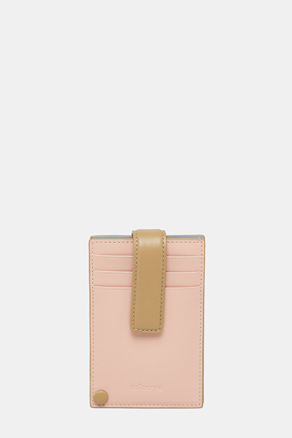 MULTICOLOR LEATHER CARD HOLDER