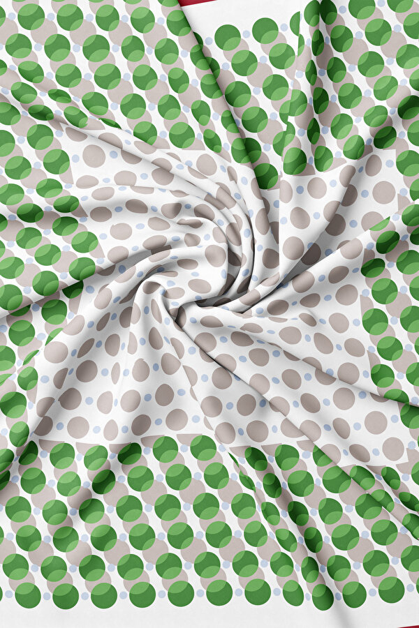 WHITE GEOMETRIC DESIGN TWILL GAVROŞ 2