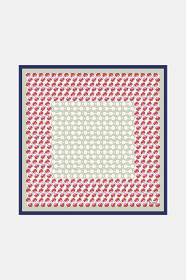 LIGHT GREEN GEOMETRIC DESIGN TWILL GAVROŞ