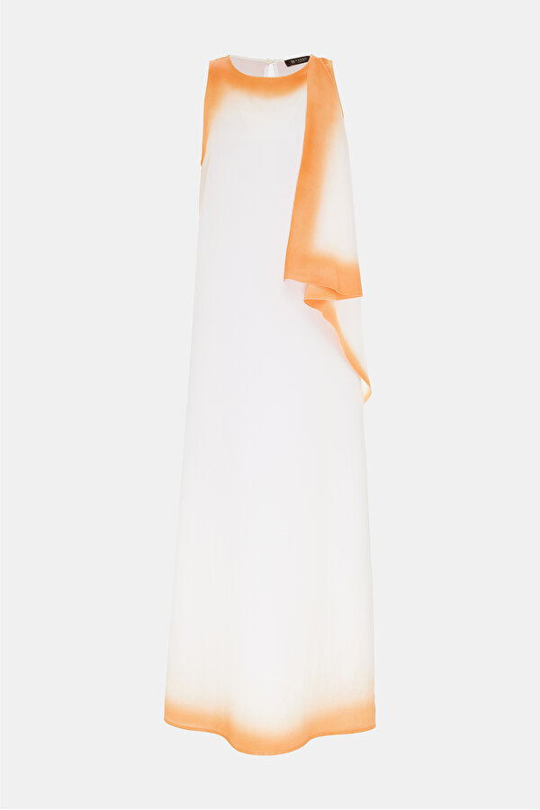 ORANGE SLEEVELESS DRESS 6