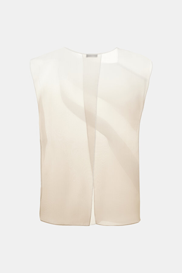 ECRU SLEEVELESS BLOUSE 6