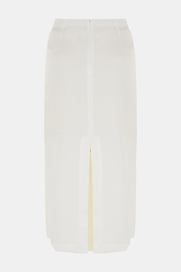 ECRU MIDI SKIRT 6