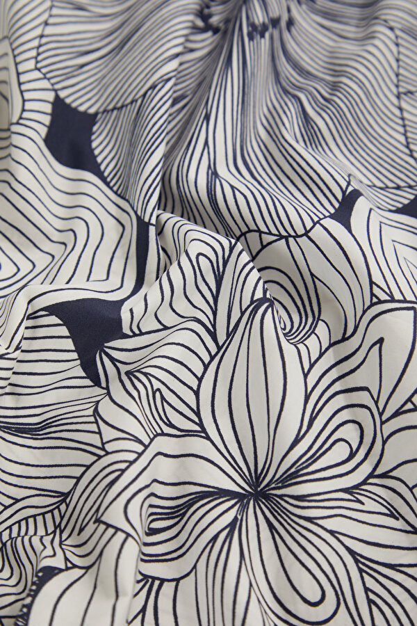 BLACK DESIGN FILLED MIDI SKIRT 7