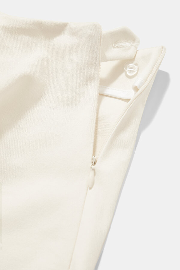 CREAM SKINNY LEG TROUSERS 7