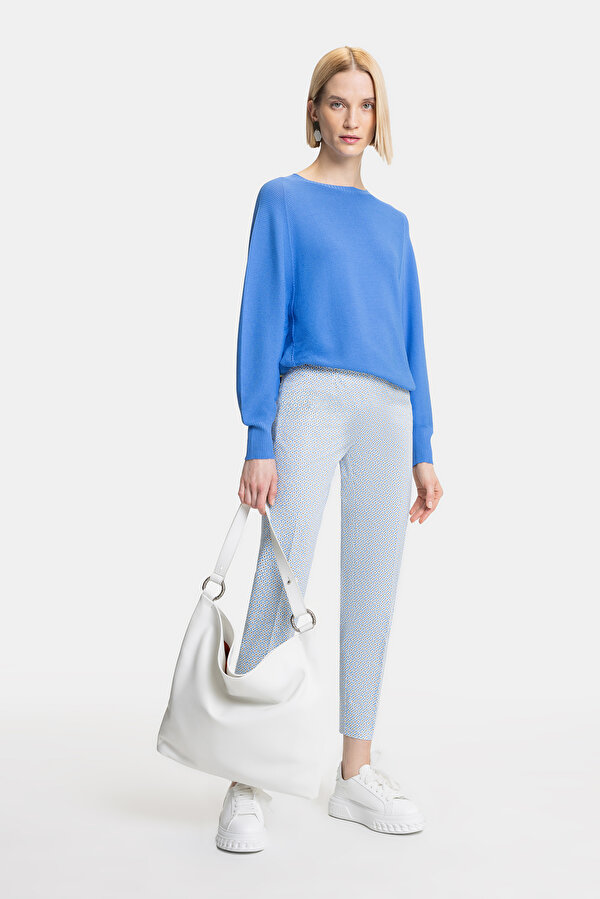 ECRU DESIGN FILLED SKINNY LEG TROUSERS