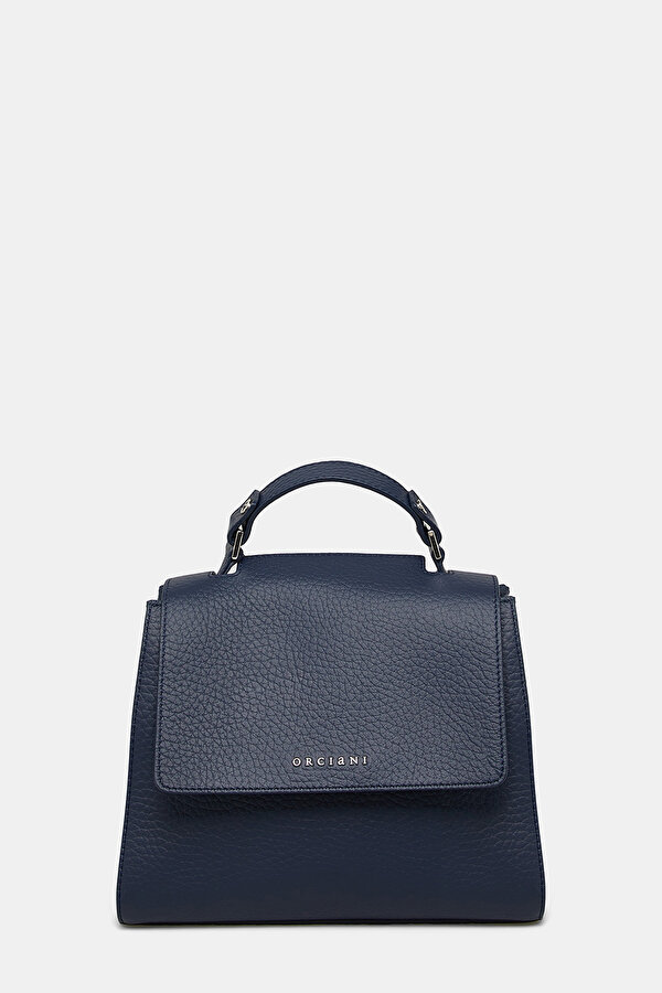 NAVY BLUE LEATHER BAG