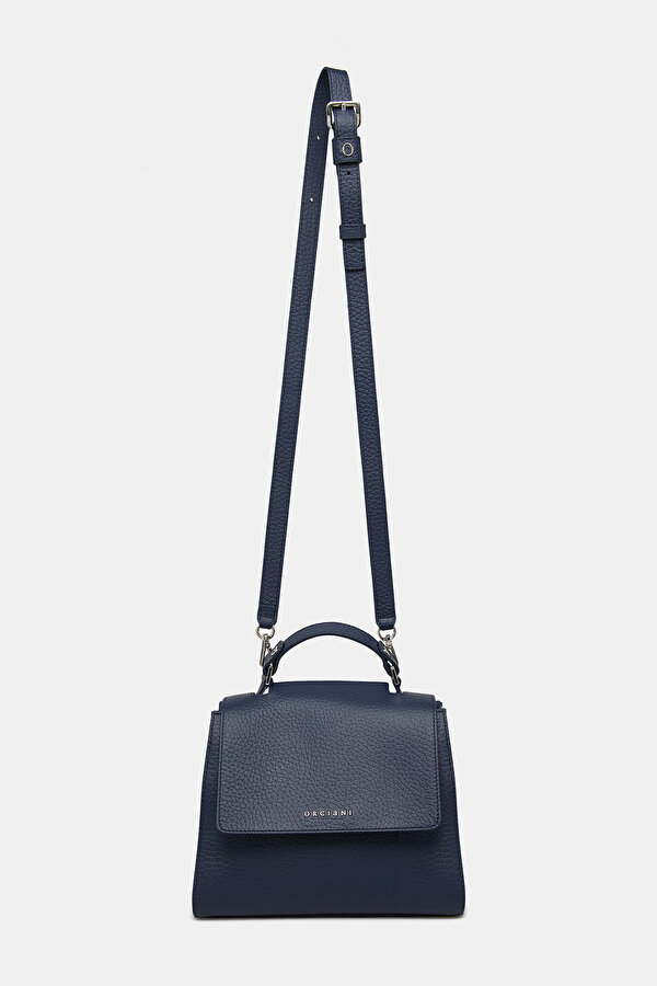 NAVY BLUE LEATHER BAG 2