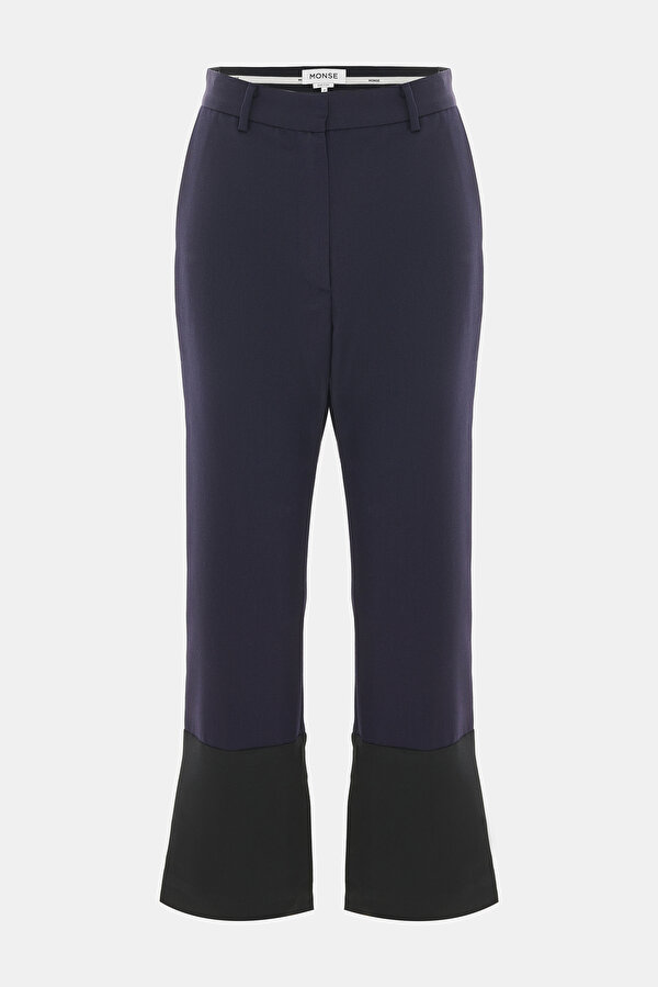 NAVY BLUE STRAIGHT CUT TROUSERS