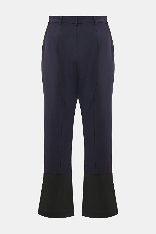 NAVY BLUE STRAIGHT CUT TROUSERS 2