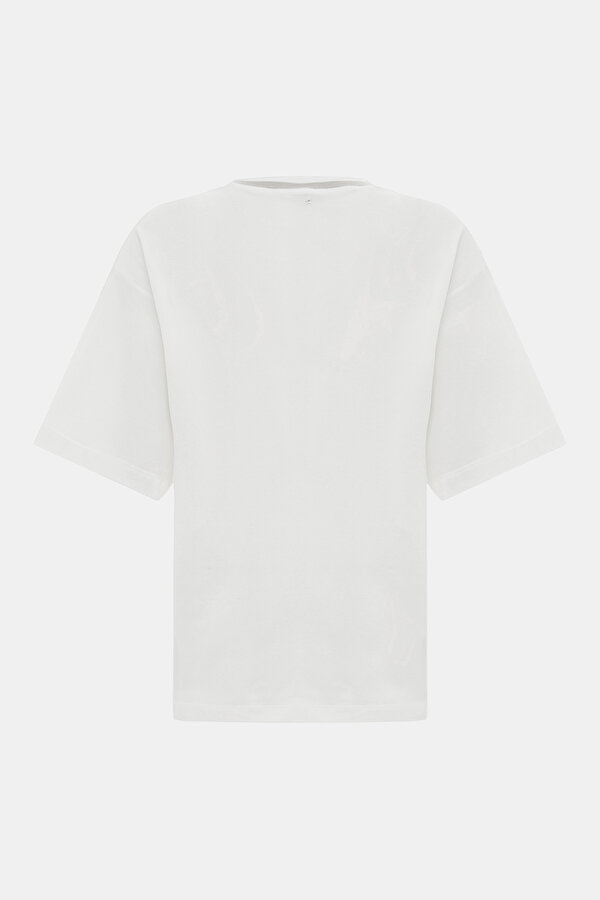 ECRU BASIC / ROUND NECKLINE SHORT SLEEVE TSHIRT 6