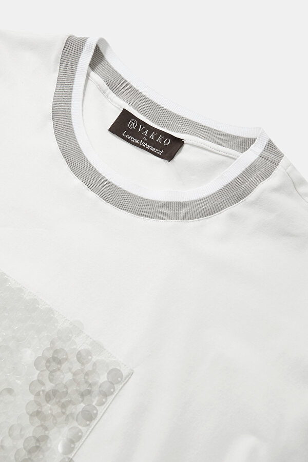 ECRU BASIC / ROUND NECKLINE SHORT SLEEVE TSHIRT 7
