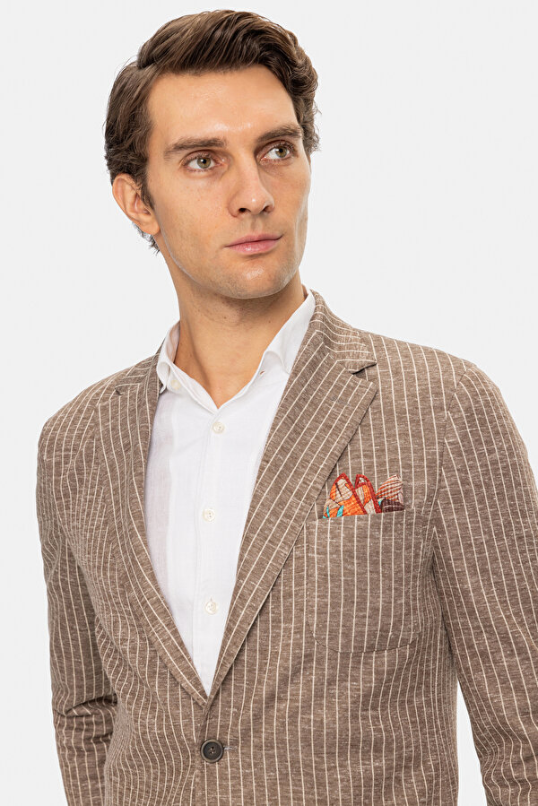 CAMEL WOOL/SILK SUIT 6