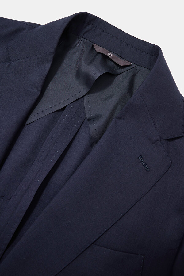 NAVY BLUE WOOL/SILK SUIT 7