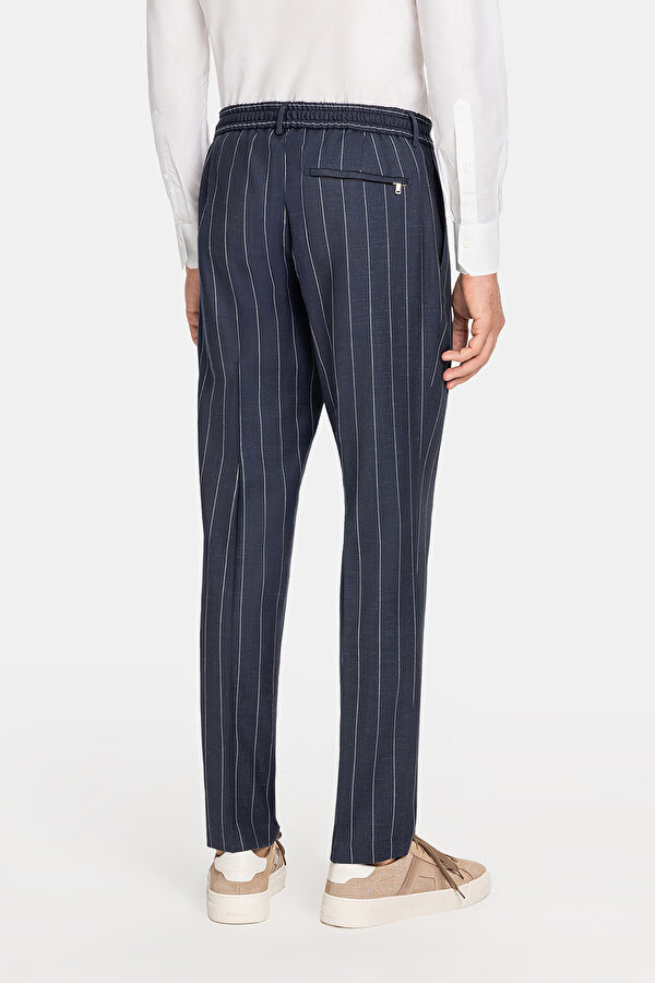 NAVY BLUE WOOL/SILK SUIT 7