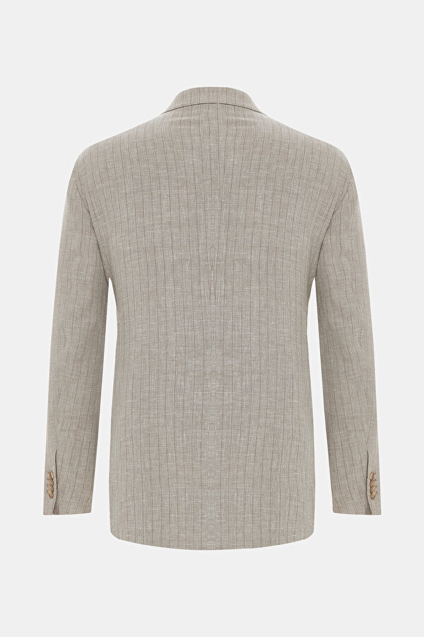 BEIGE LINEN WOOL SUIT 2