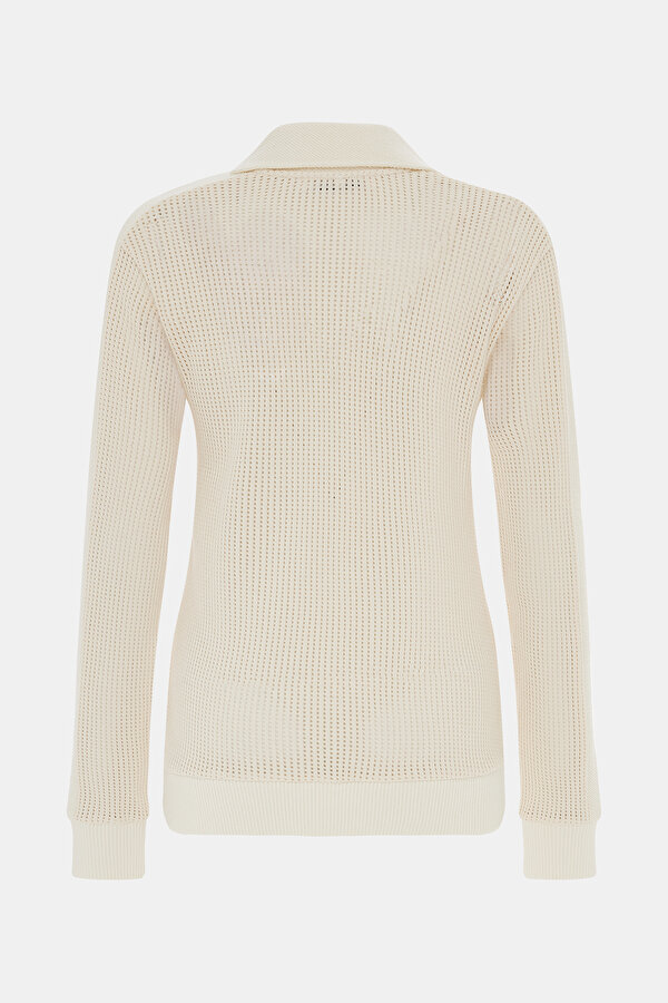 CREAM LONG SLEEVE BLOUSE 2